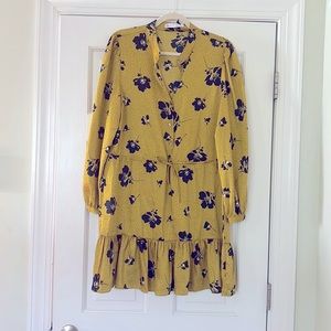 NWT Rebecca Minkoff Helen Dress - Yellow Multi
